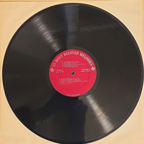 25 Most Beloved Melodies LP 1967, An All-Disc Production - Picture 6 of 7